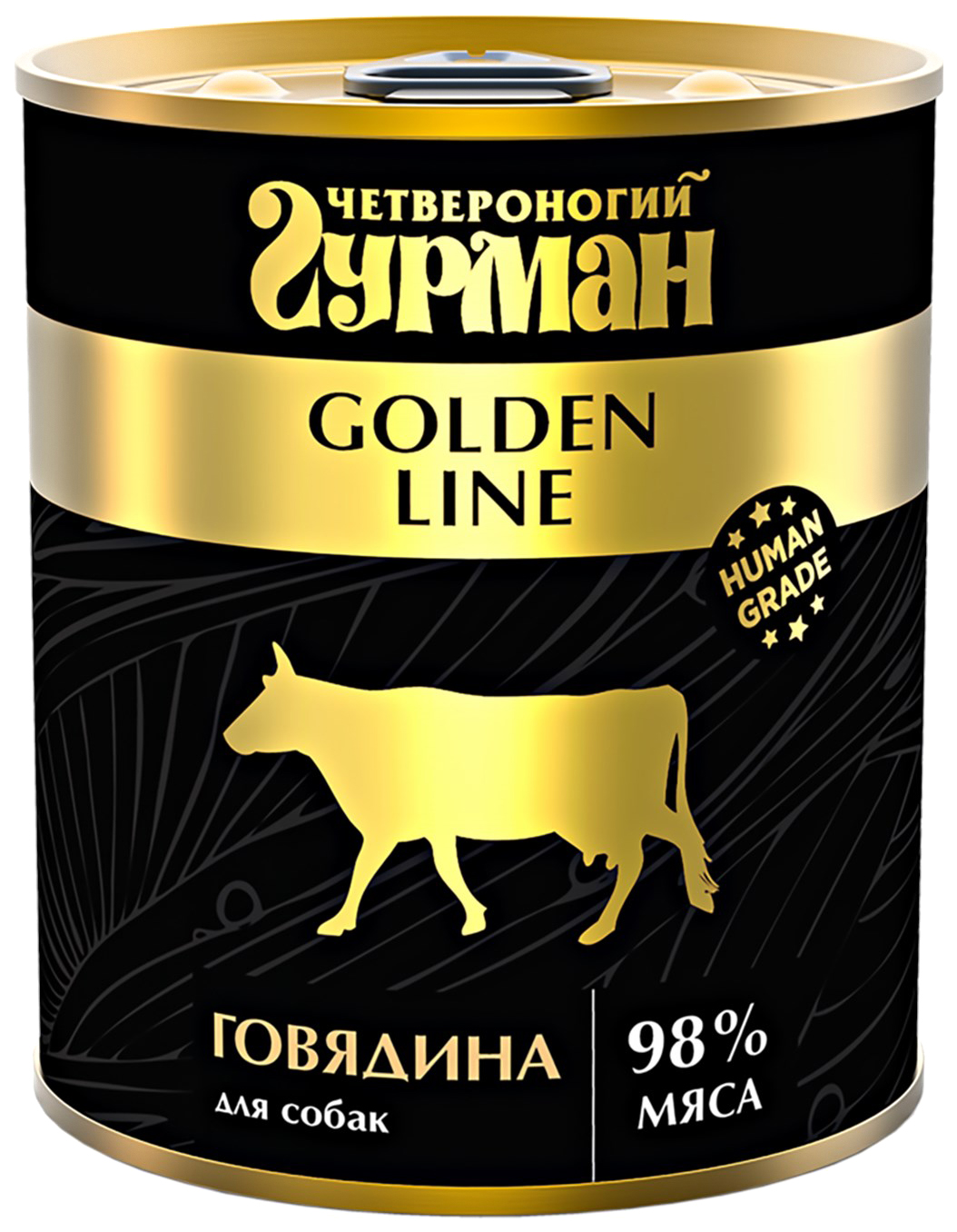 

Консервы для собак Четвероногий Гурман Golden line говядина, 340 г