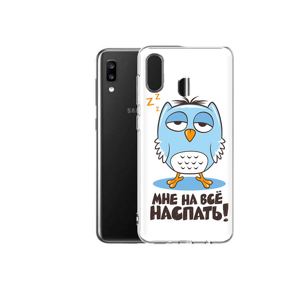 

Чехол MyPads Tocco для Samsung Galaxy A20 Мне на все наспать, Прозрачный, Tocco