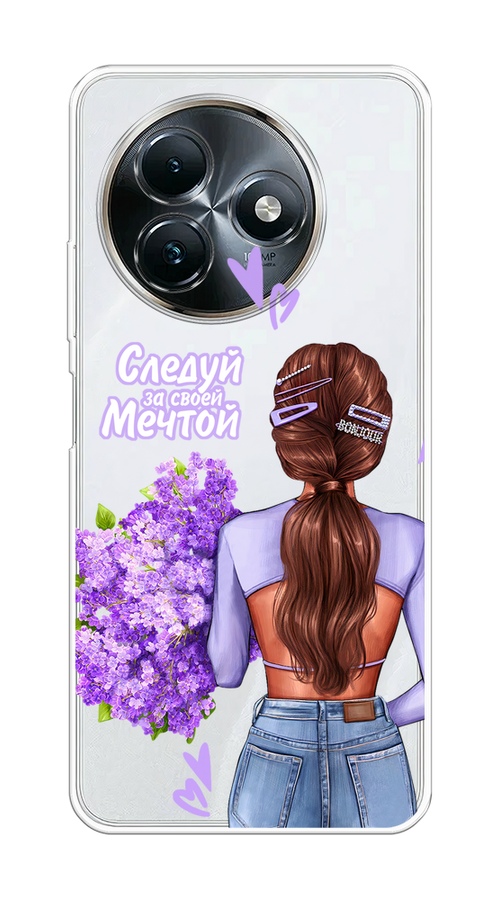 

Чехол на Itel S24 "Следуй за своей мечтой", Фиолетовый;коричневый, 3202050-1