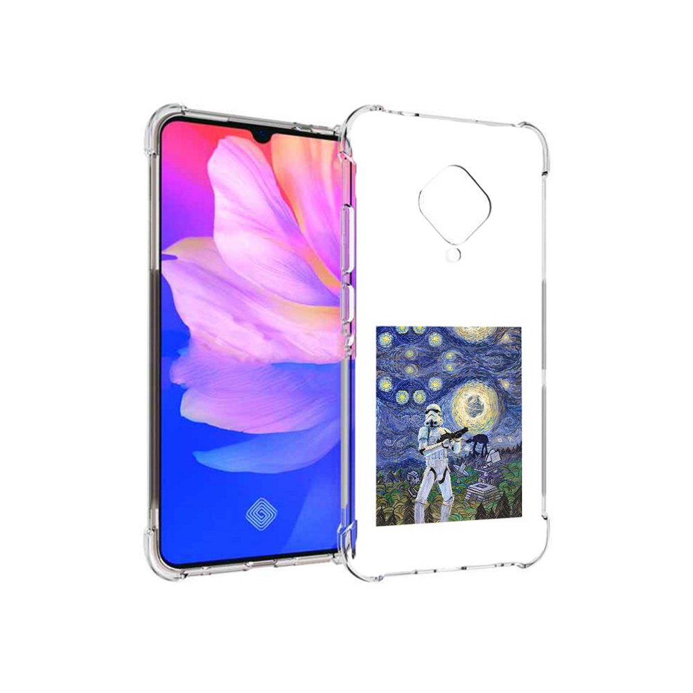 

Чехол MyPads Tocco для Vivo V17 star wars звездная ночь (PT147343.378.23), Прозрачный, Tocco