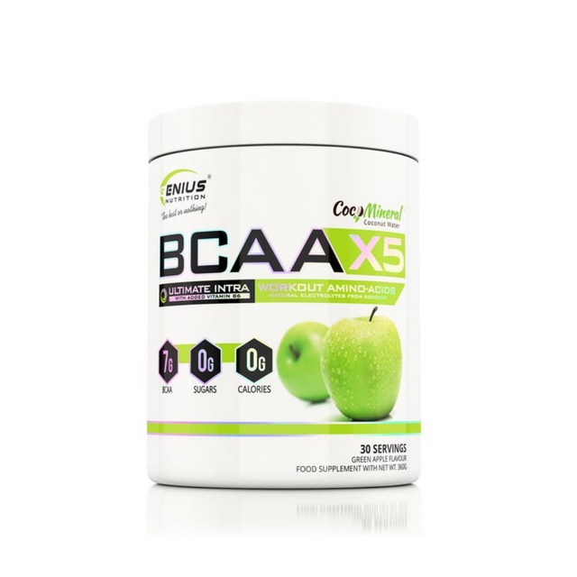 Genius Nutrition X5 BCAA 360 г, зеленое яблоко