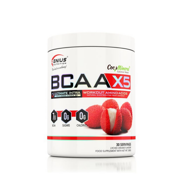 фото Аминокислоты genius nutrition bcaa-x5 360 г личи