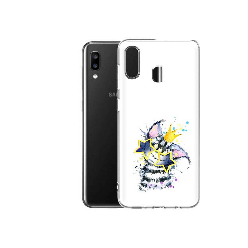 

Чехол MyPads Tocco для Samsung Galaxy A20 Мартовский Нуся, Прозрачный, Tocco
