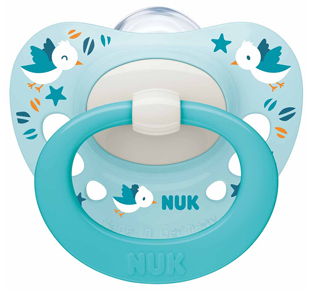 Пустышка ортодонтическая Nuk Signature с рождения голубая р 1