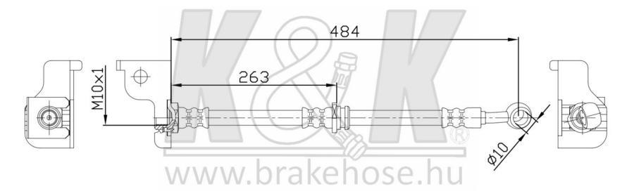 

Шланг Тормозной Kиk Ft0138 Hyundai Santa Fe 00- Передн. Лев. K&K арт. FT0138