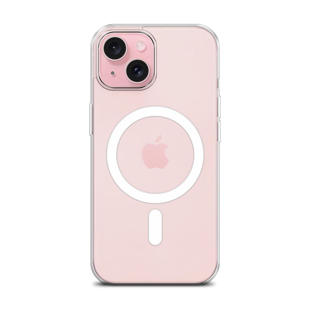 

Чехол MagSafe для Apple iPhone 15 розовый, Прозрачный, MAG155C