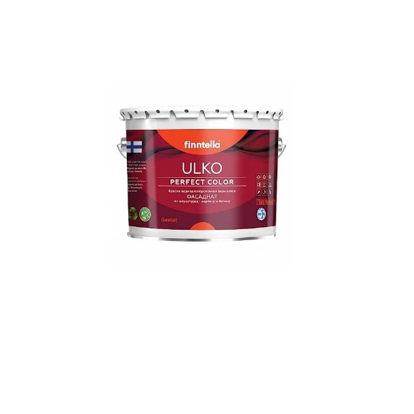 

Краска ULKO фасадная Матовая (база А) Finntella 9л (13,05кг), Белый, ULKO_A