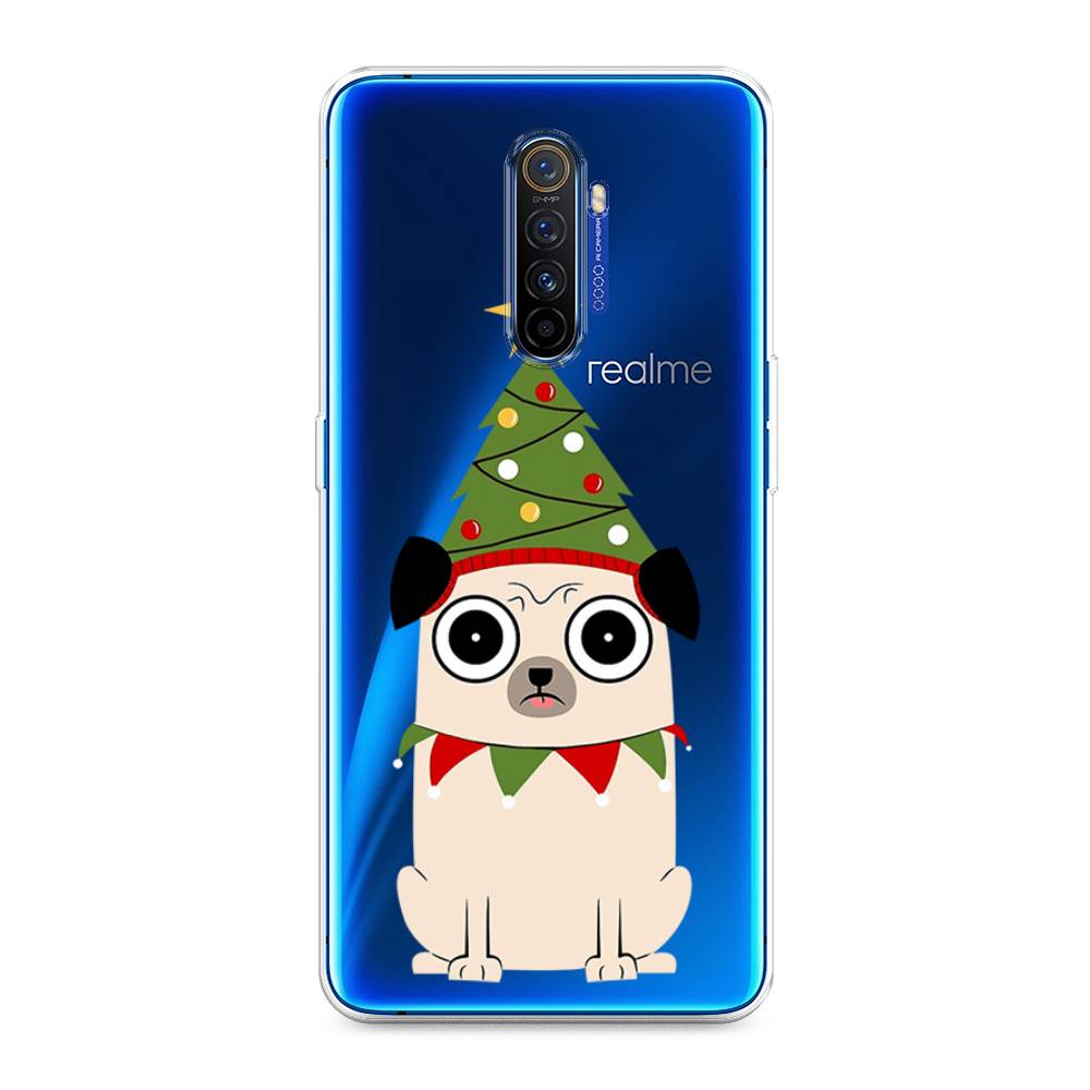 

Чехол на Realme X2 Pro "Собачка с ёлочкой", Бежевый;красный;зеленый, 251750-1