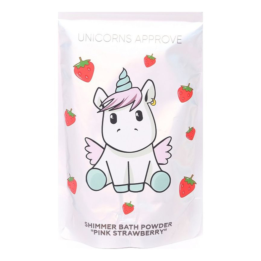 

Пудра-шиммер Unicorns Approve Pink Strawberry для ванны 150 г, Розовый