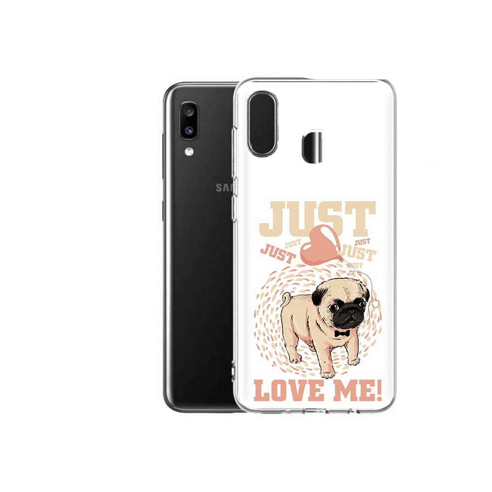 

Чехол MyPads Tocco для Samsung Galaxy A20 Люби меня, Прозрачный, Tocco