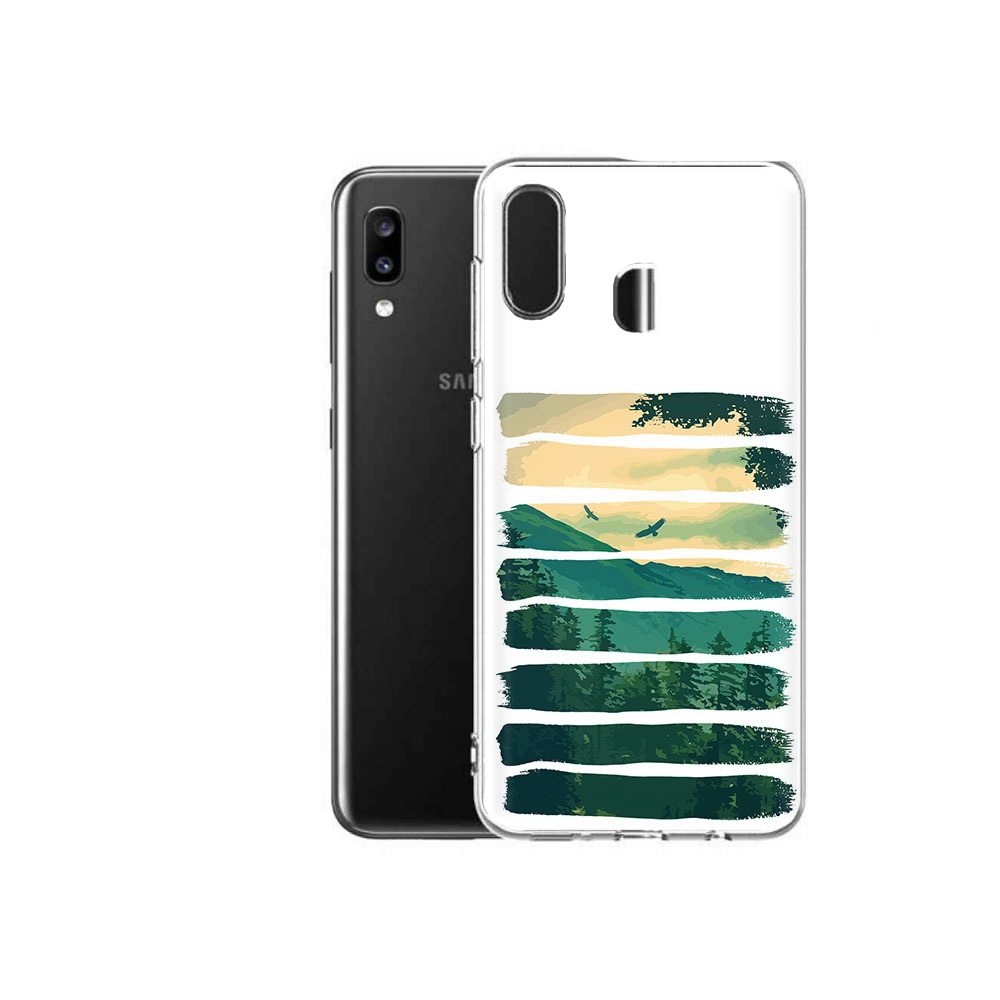 

Чехол MyPads Tocco для Samsung Galaxy A20 Лесная чаща, Прозрачный, Tocco