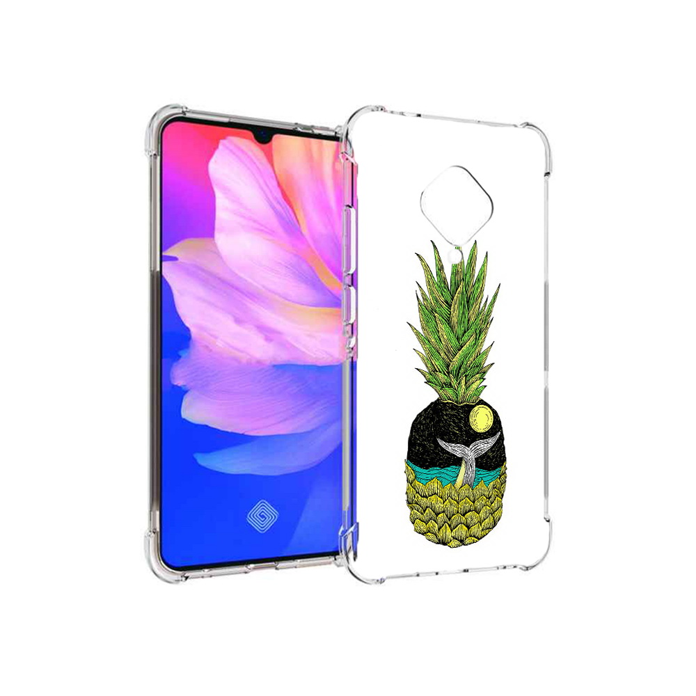 

Чехол MyPads Tocco для Vivo V17 ананас с китом (PT147343.378.220), Прозрачный, Tocco