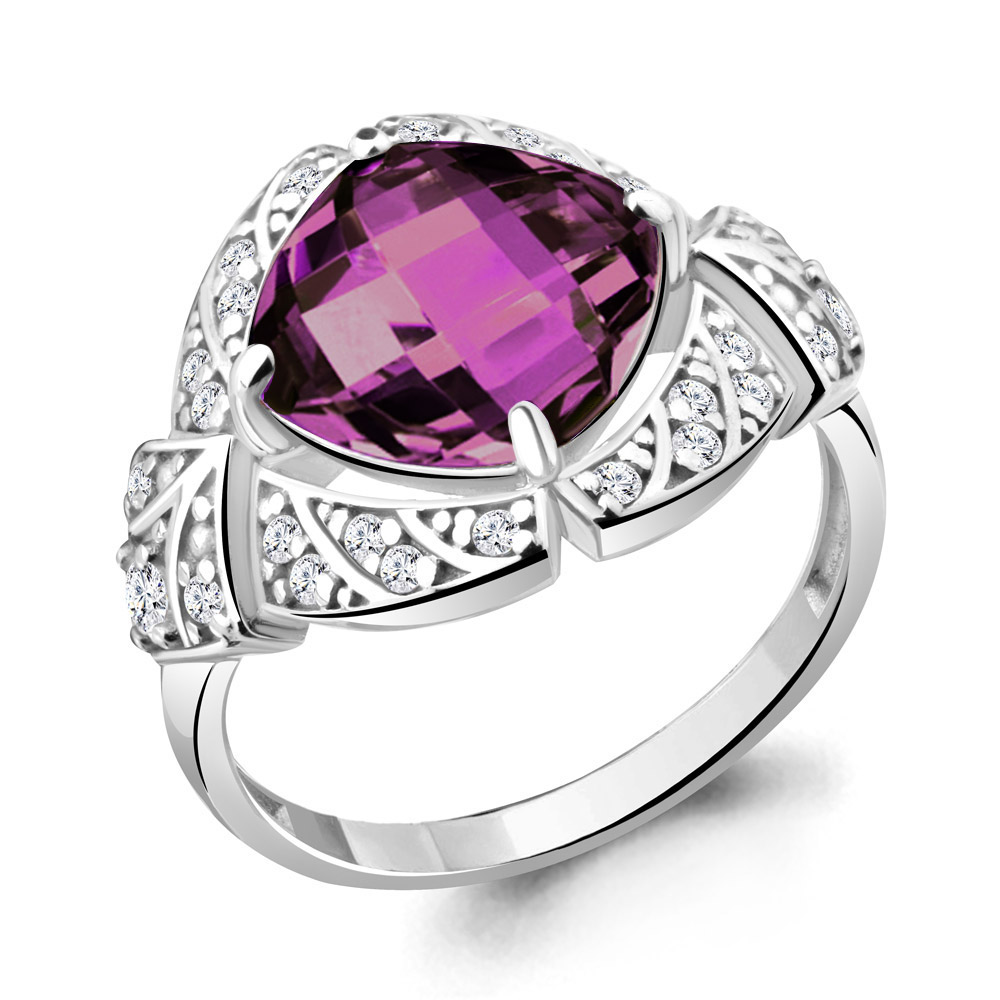 

Кольцо из серебра с фианитом Aquamarine Aquamarine 6952984А_925_р р. 20, 6952984А_925_р