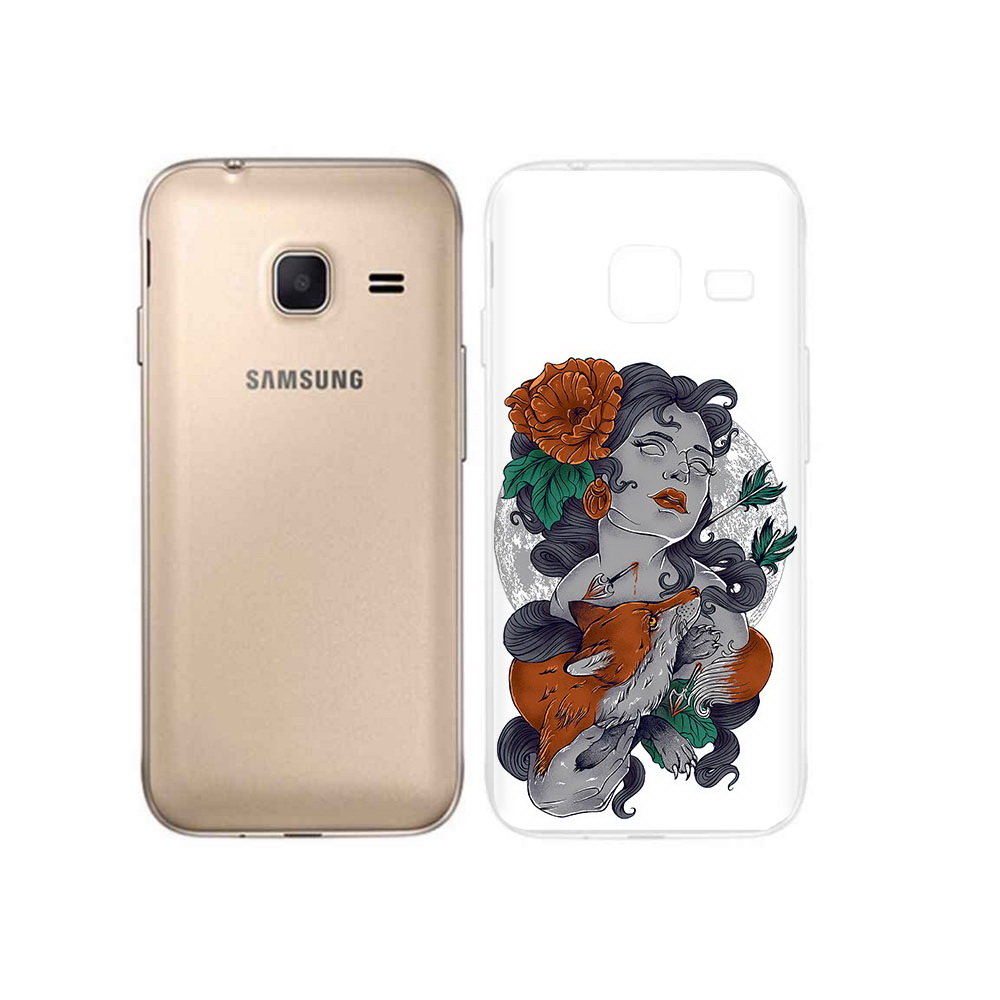 

Чехол MyPads Tocco для Samsung Galaxy J1 mini темная девушка с лисой (PT24300.564.639), Tocco