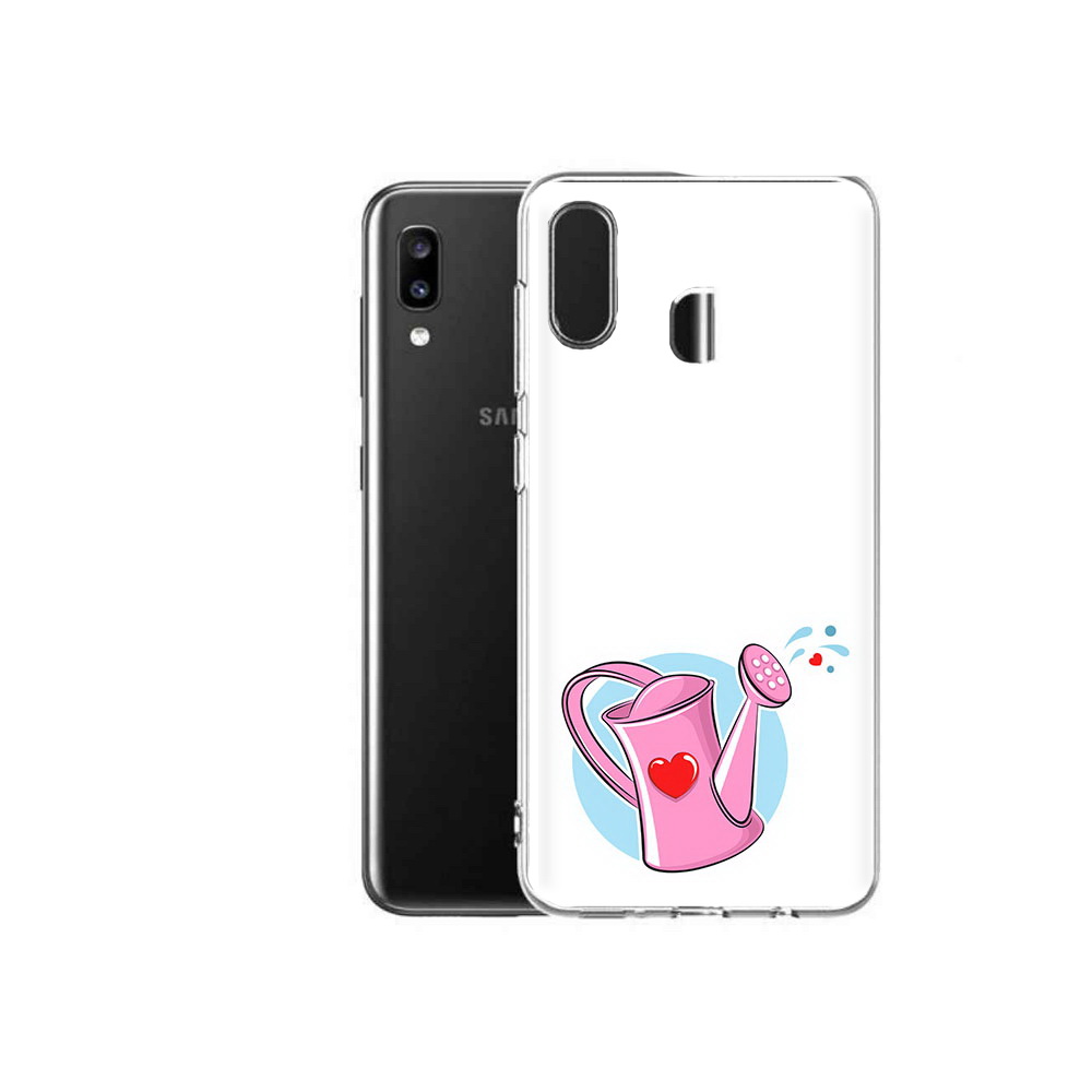 

Чехол MyPads Tocco для Samsung Galaxy A20 Лейка любви 14 февраля, Прозрачный, Tocco