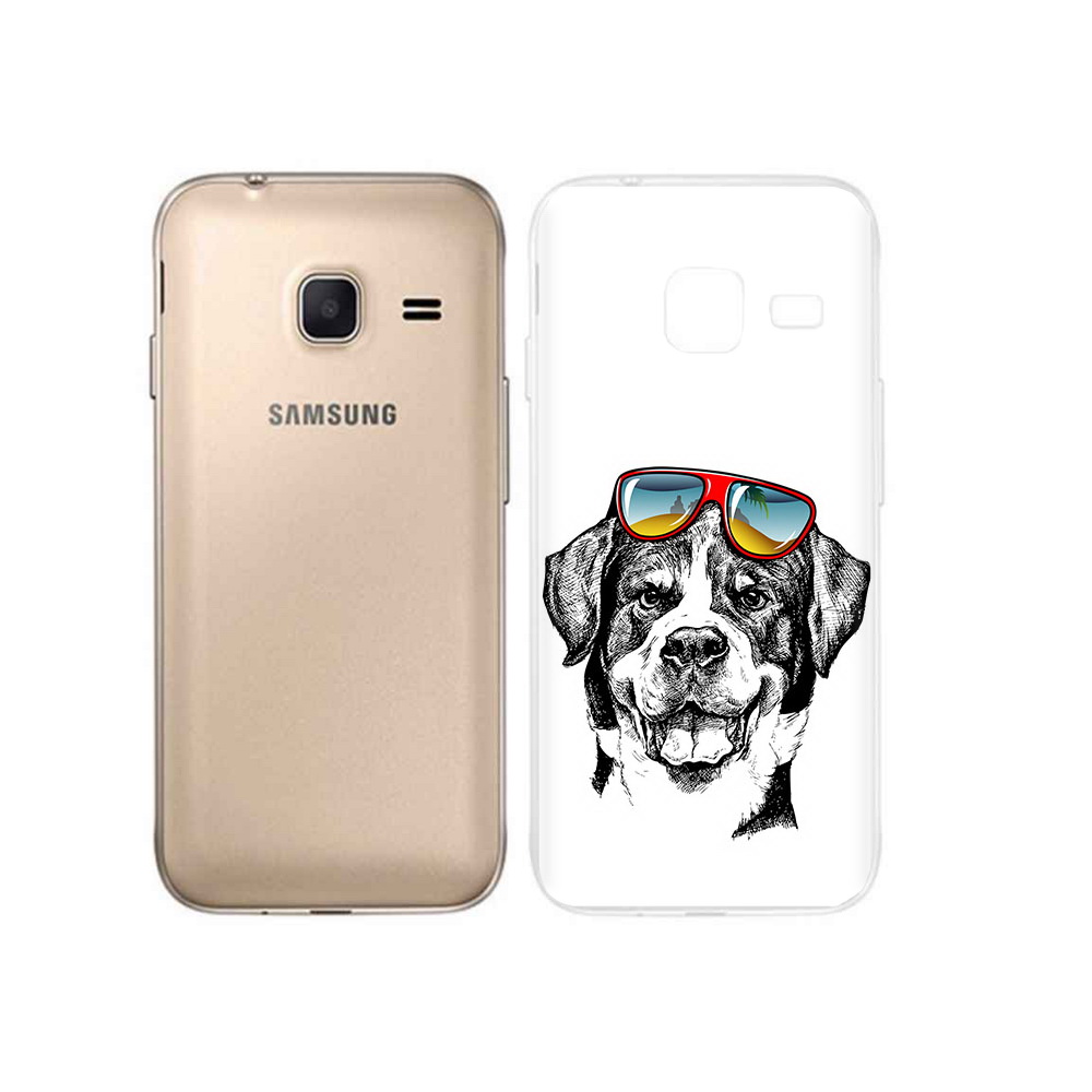 

Чехол MyPads Tocco для Samsung Galaxy J1 mini счастливая собака (PT24300.564.631), Tocco