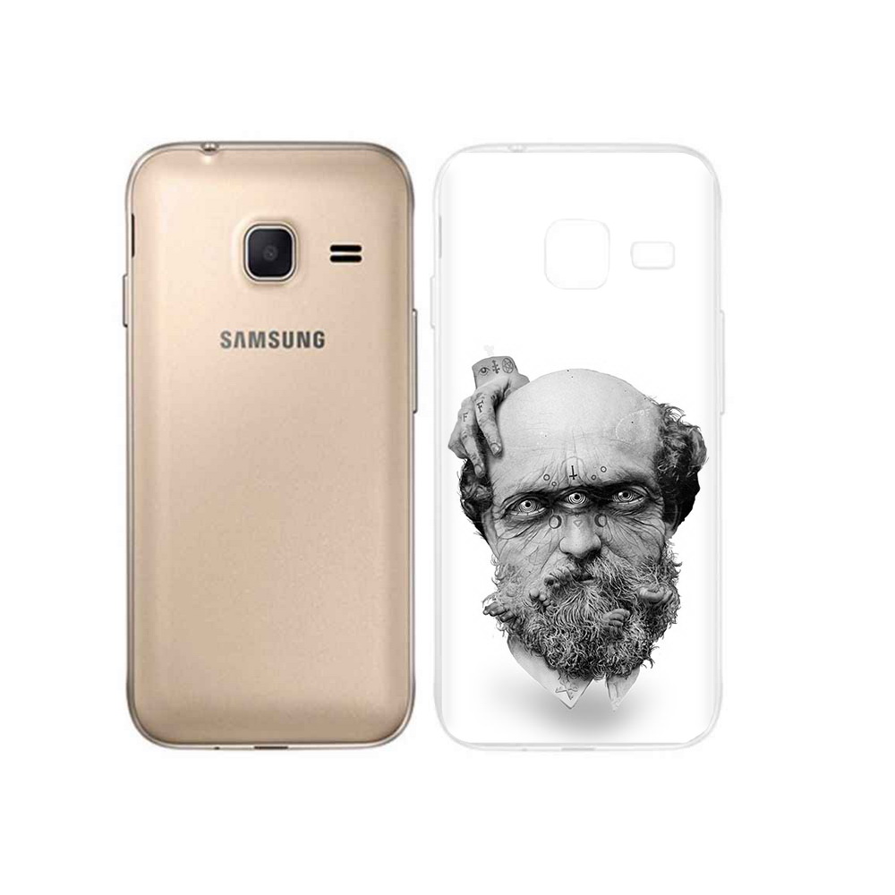 

Чехол MyPads Tocco для Samsung Galaxy J1 mini страшный бородатый мужчина абстракция, Tocco