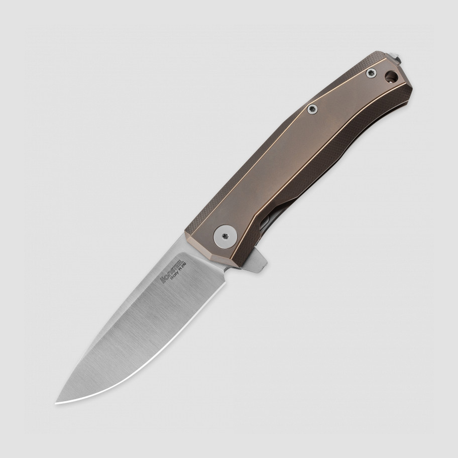 Нож складной LIONSTEEL, Myto, длина клинка: 8,3 см, коричневый