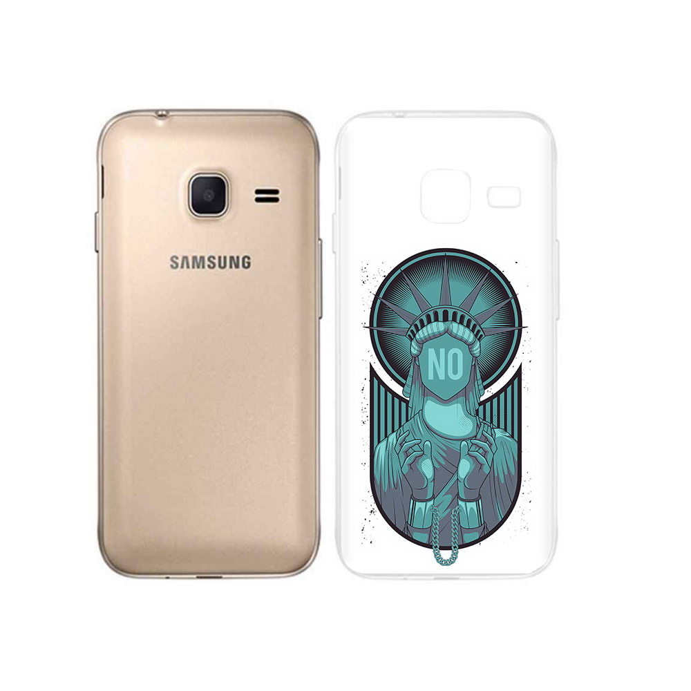 

Чехол MyPads Tocco для Samsung Galaxy J1 mini статуя свободы зеленый (PT24300.564.623), Tocco