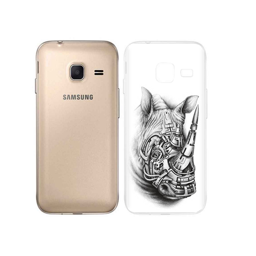

Чехол MyPads Tocco для Samsung Galaxy J1 mini стальной носорог (PT24300.564.620), Tocco