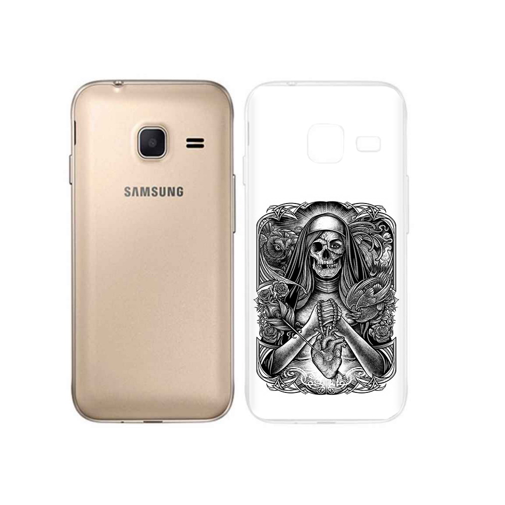 

Чехол MyPads Tocco для Samsung Galaxy J1 mini скелет с сердцем (PT24300.564.603), Tocco