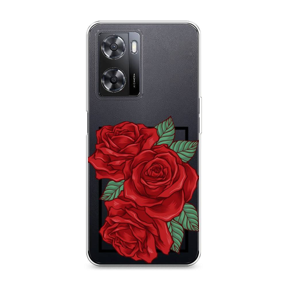 

Чехол на Oppo A57 4G "Три алые розы", Красный, 2511950-2