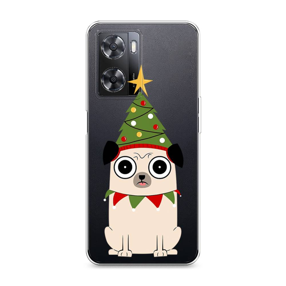 

Чехол на Oppo A57 4G "Собачка с ёлочкой", Бежевый;красный;зеленый, 2511950-1