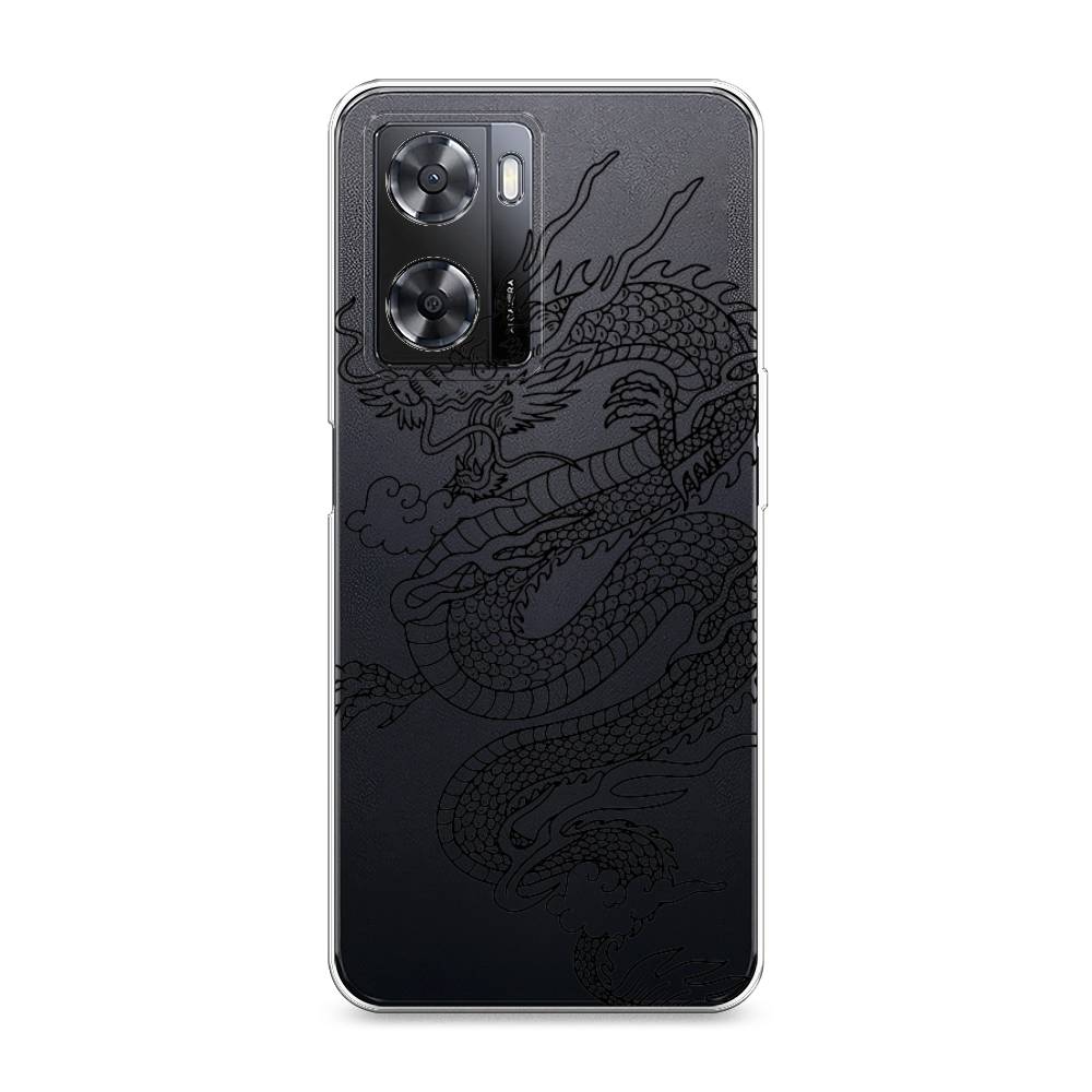 

Чехол на Oppo A57 4G "Большой китайский дракон", Черный;серый, 2511950-1