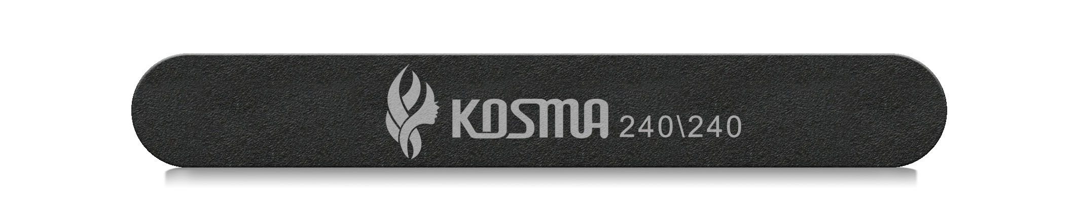 Купить Пилка KOSMA прямая маленькая черная 240/240 пластиковая основа 1 шт.