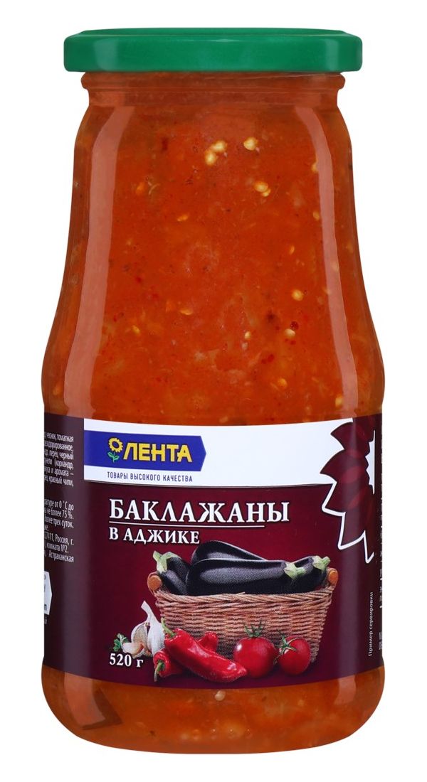 

Закуска Лента Fresh из баклажан с острой аджикой