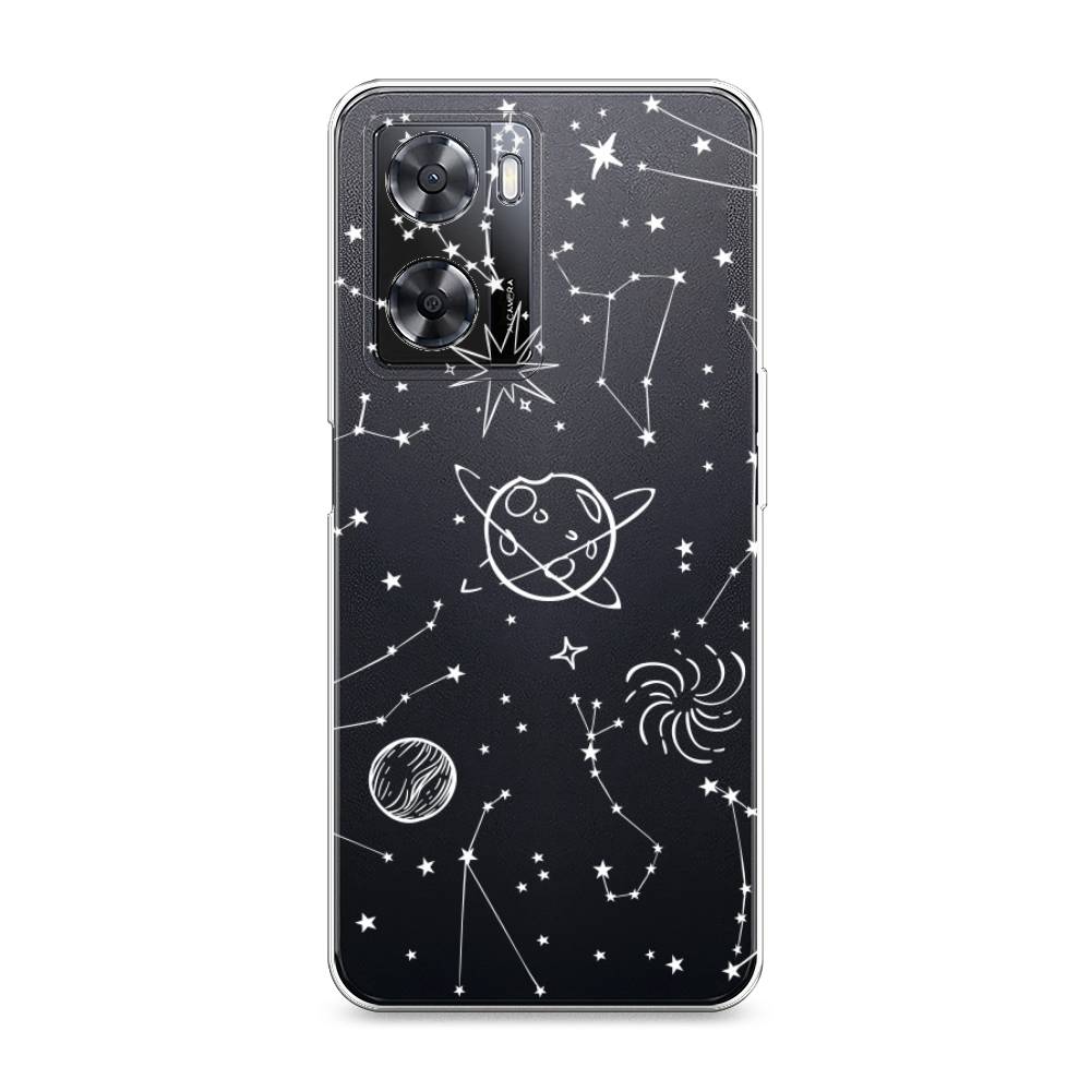

Чехол на Oppo A57 4G "Планеты в космосе", Белый, 2511950-2