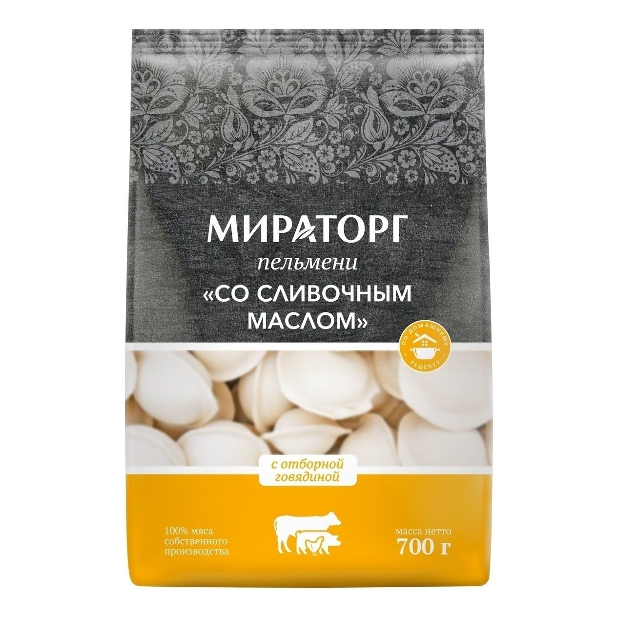 Пельмени Мираторг Со сливочным маслом свинина-говядина-курица 700 г 271₽