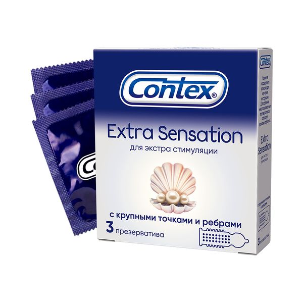 Купить Презервативы Contex Extra Sensation 3 шт.