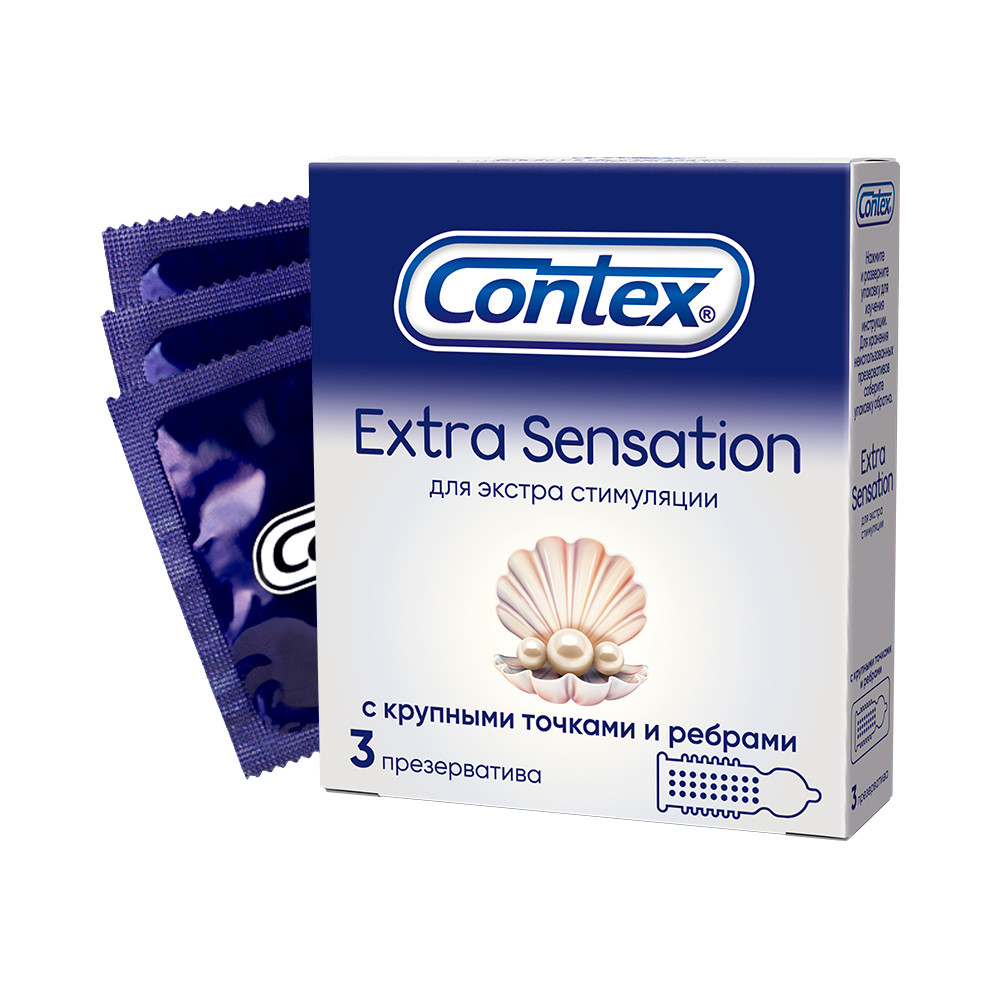 Презервативы Contex Extra Sensation 3 шт.