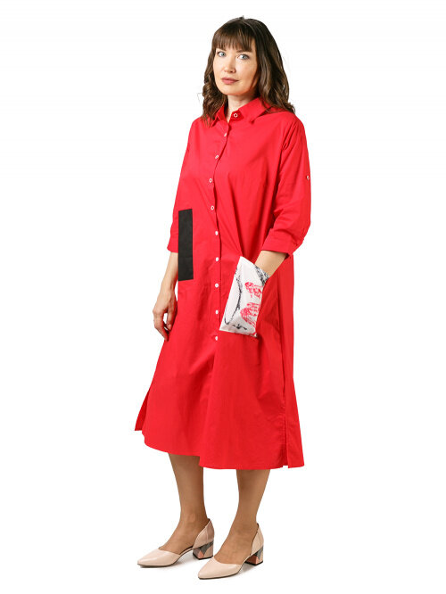 Платье женское Westfalika EF20-9131-0-1 красное 52 RU