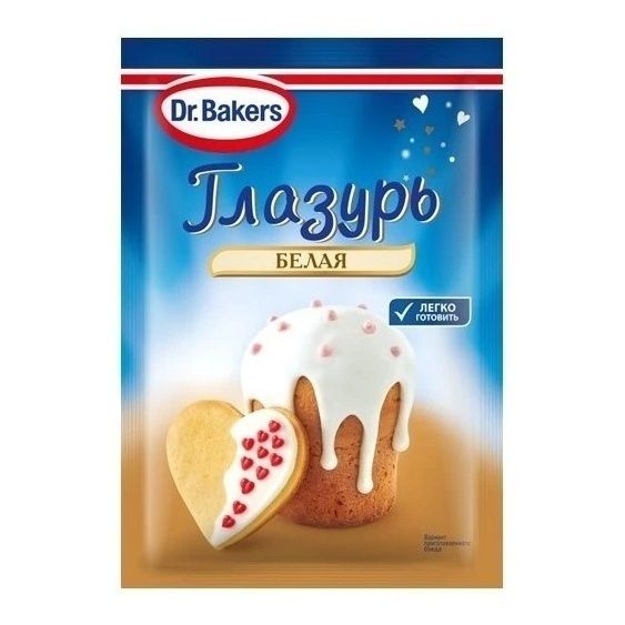 

Глазурь Dr.Bakers белая 90 г