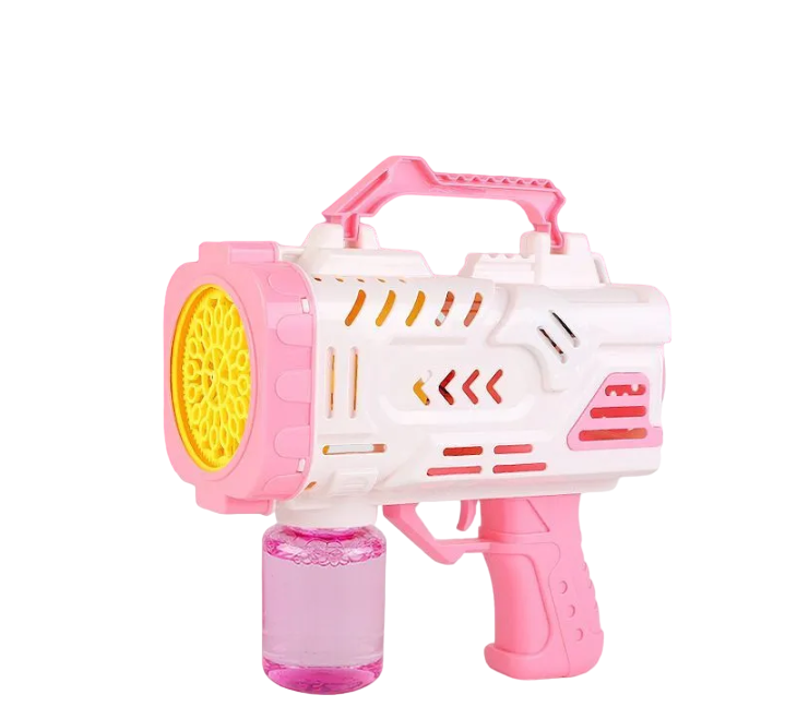 Генератор мыльных пузырей ACADEMY CAMPS цвет розовый, автоматический пистолет.