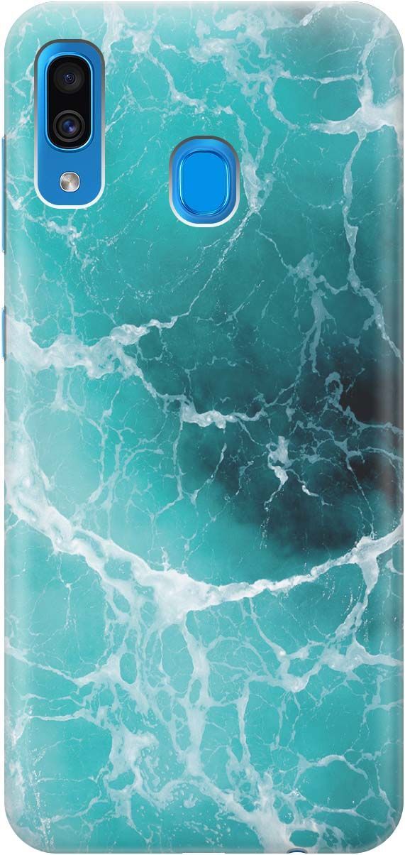 

Чехол на Samsung Galaxy A20/A30 с принтом "Лазурный океан", Белый;зеленый, 378