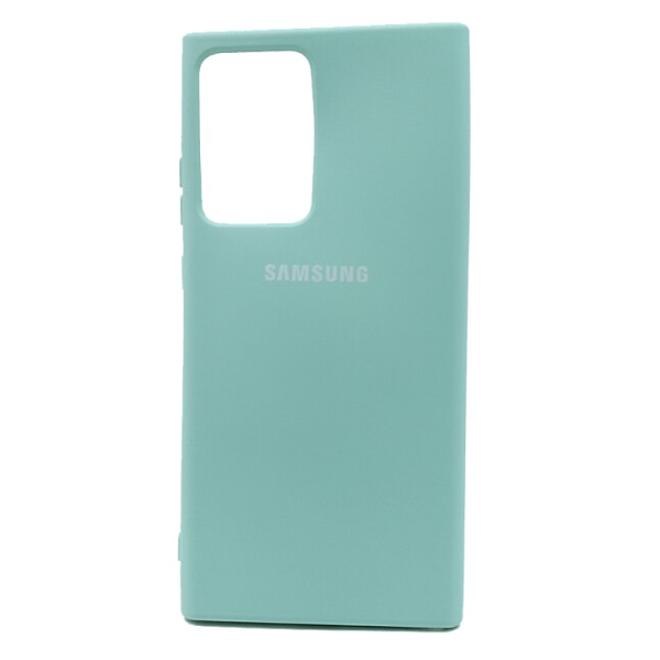 фото Чехол samsung note 20 ultra silicone cover голубой nobrand