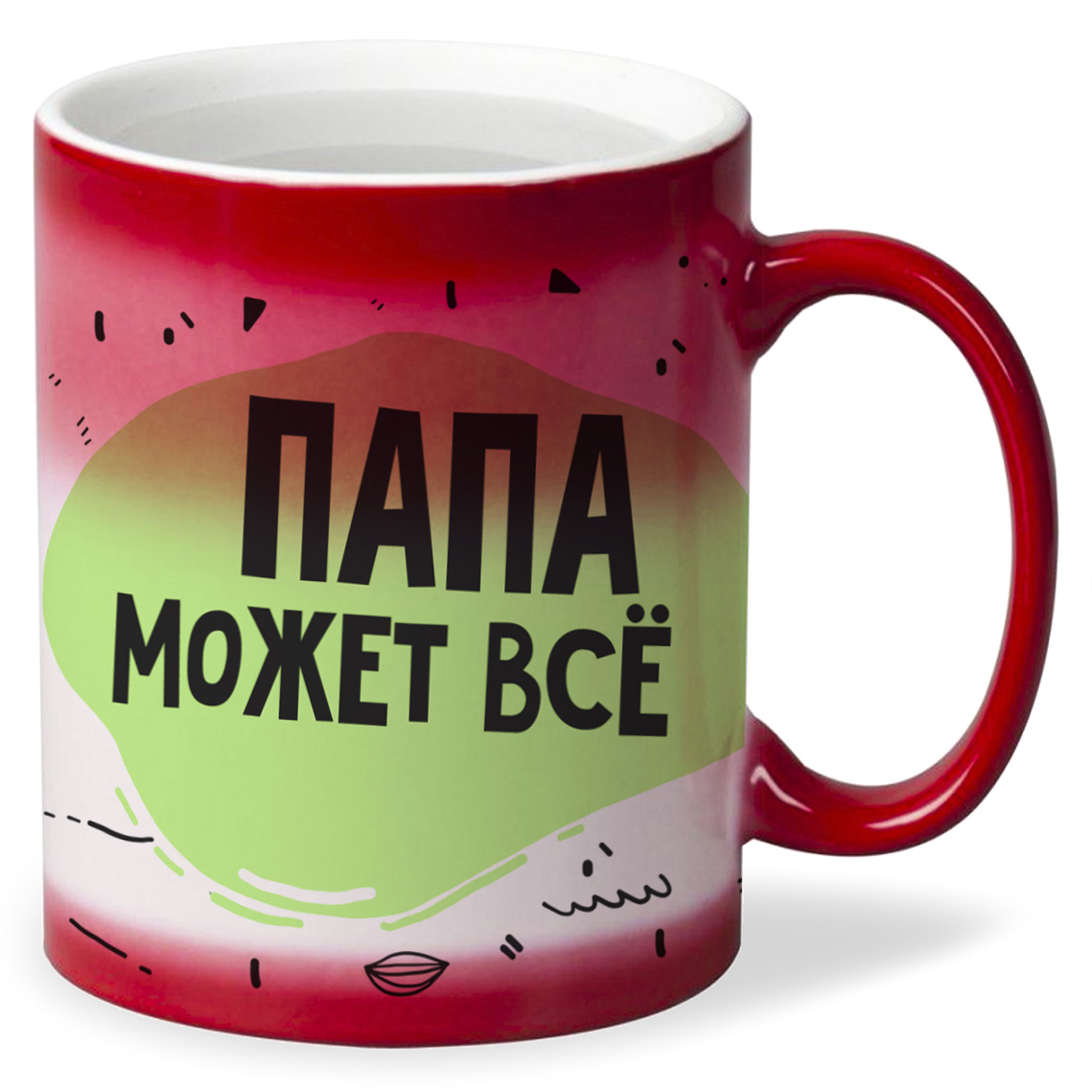 

Кружка CoolPodarok Прикол Папа может все Мопсы