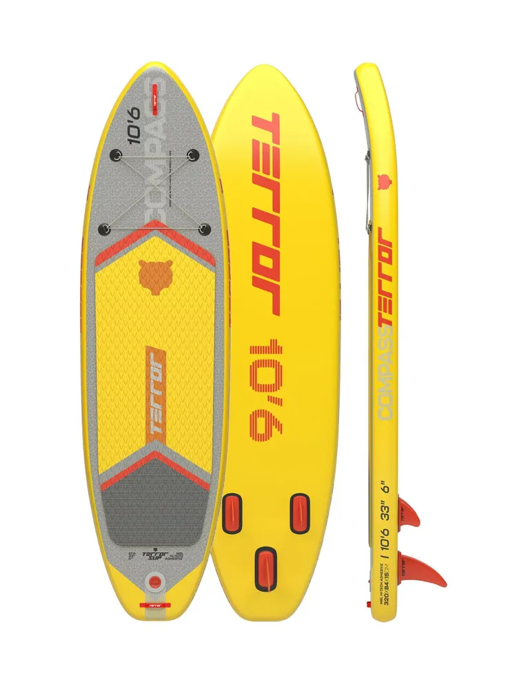 

Сап-доска надувная Sup Terror 10.6х33х6 Compass yellow