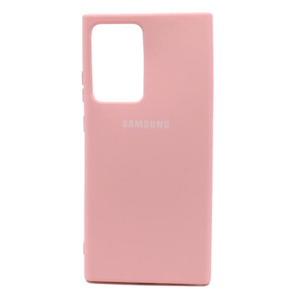 Чехол Samsung Note 20 Ultra Silicone Cover розовый 
