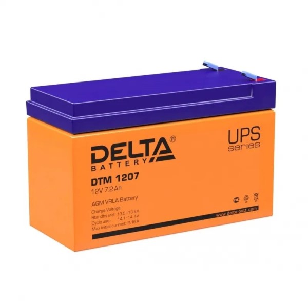 Аккумулятор DELTA BATTERY DTM 1207 7,2А (12В) AGM 151х65х94