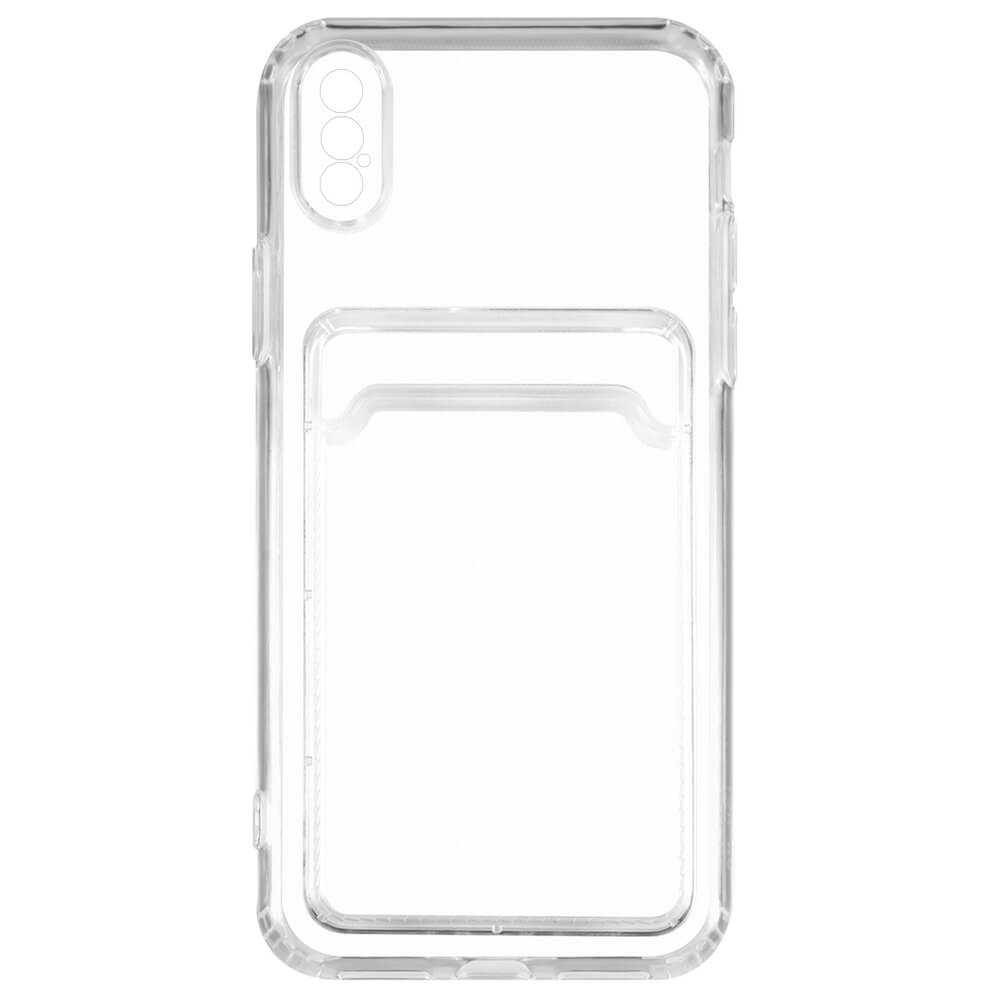 

Чехол Red Line для iPhone X, iPhone XXS с кардхолдером прозрачный