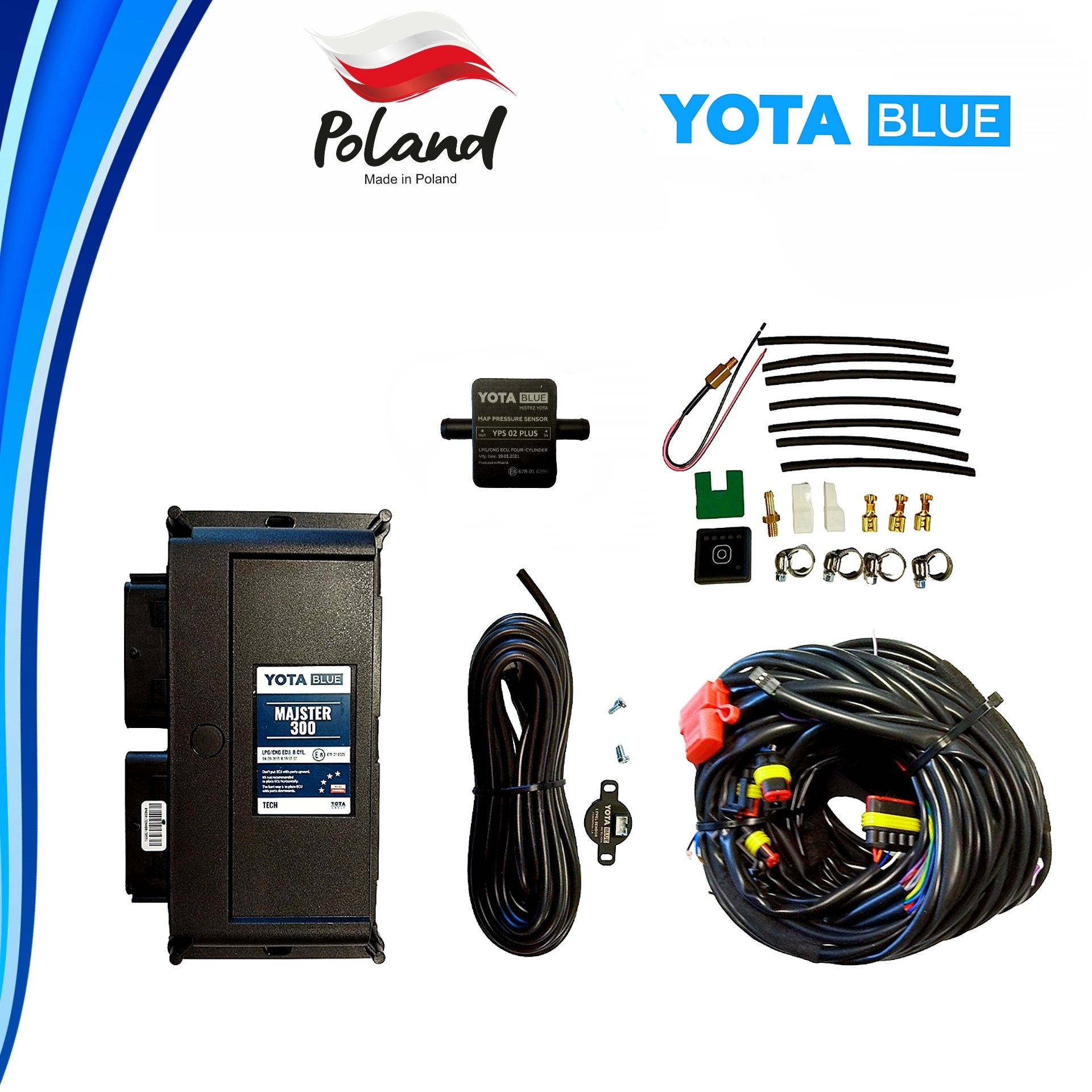 

Комплект электроники ГБО YOTA Majster (LPGTECH Tech 300) 8 цилиндров, Yota-Blue-1