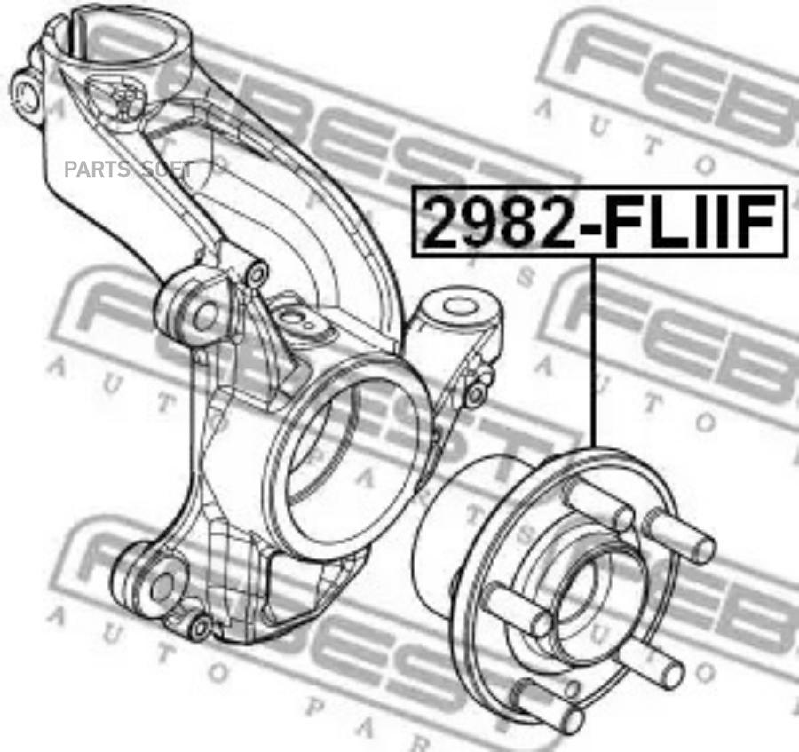 

FEBEST Подшипник-ступица пер.LAND ROVER FREELANDER II 2006- FEBEST 2982-FLIIF