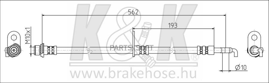 

Шланг Тормозной Kиk Ft1884 Шланг Тормозной Rr Rh Camry ##V5# 11 K&K арт. FT1884