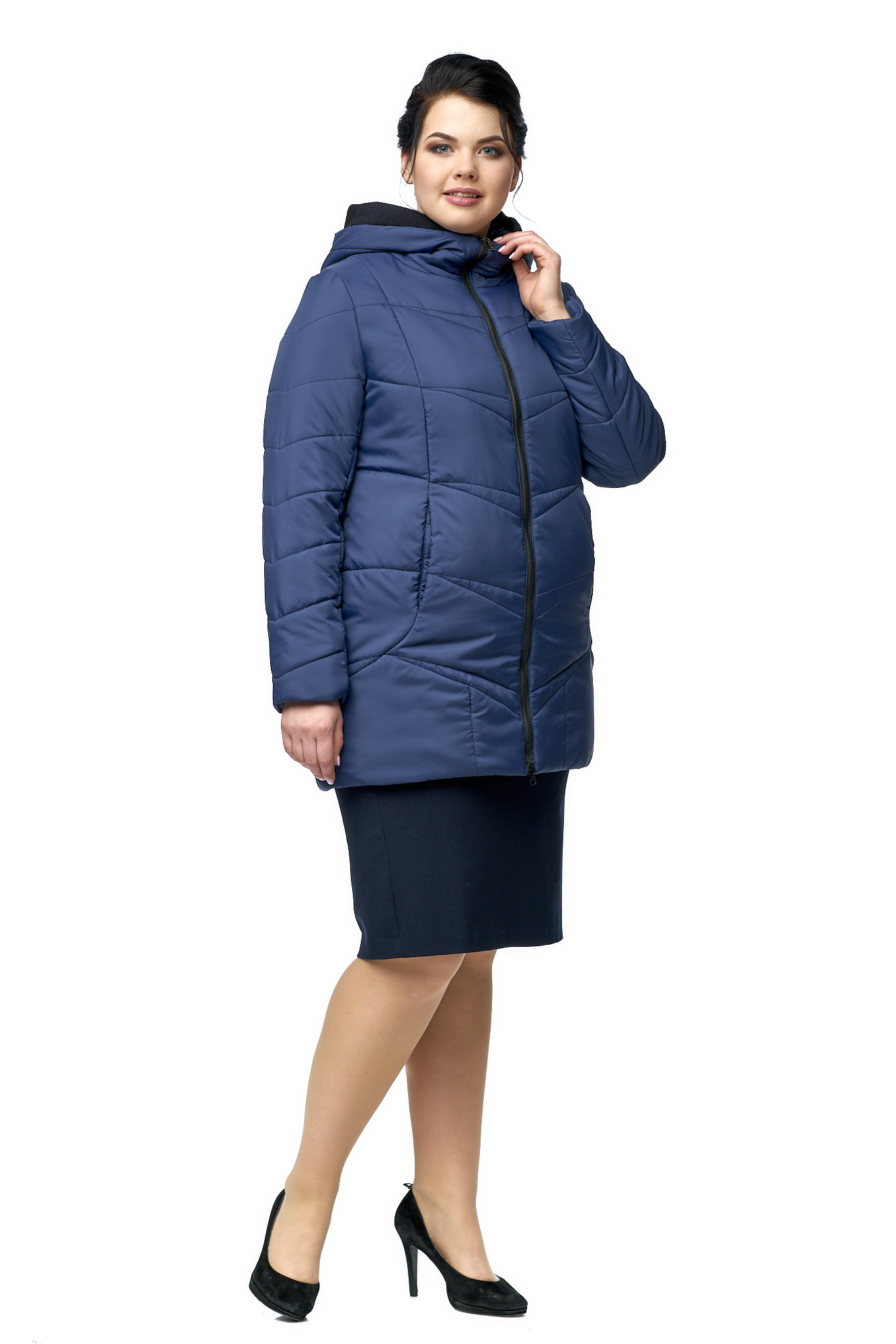 

Куртка женская МОСМЕХА 8001022 синяя 56 RU, 8001022