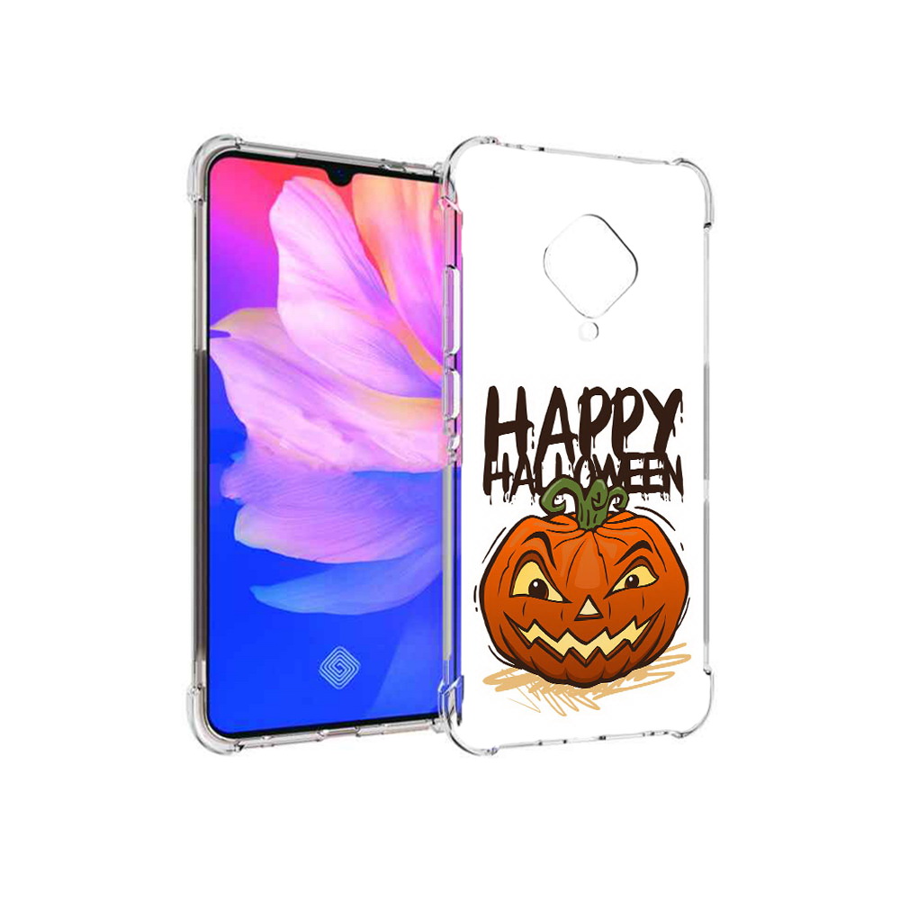 

Чехол MyPads Tocco для Vivo V17 Хэллоуин счастливый (PT147343.378.195), Прозрачный, Tocco