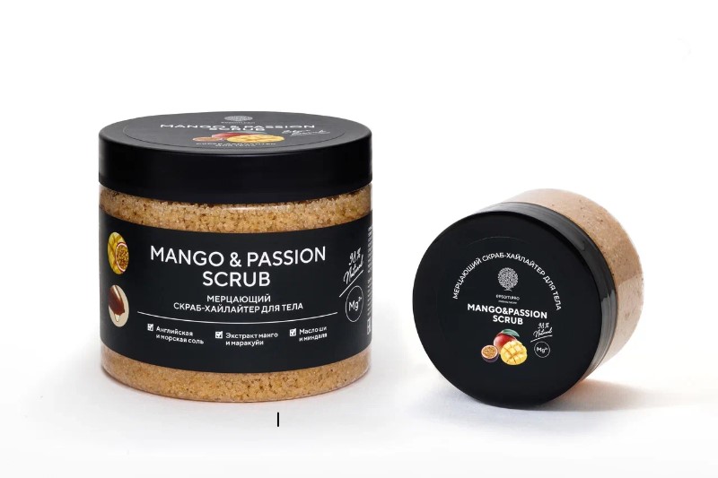 Скраб-шиммер Для Тела Epsom.pro Mango Passion Scrub 380 Г pretty love booty passion стимулятор простаты и зоны g с вибрацией